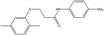 N-(4-aminophenyl)-3-(2,5-dimethylphenoxy)propanamide,,结构式