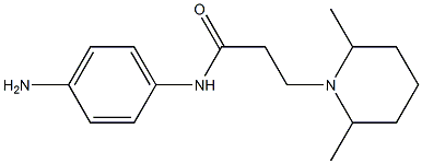 N-(4-aminophenyl)-3-(2,6-dimethylpiperidin-1-yl)propanamide Structure