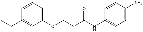 N-(4-aminophenyl)-3-(3-ethylphenoxy)propanamide Struktur