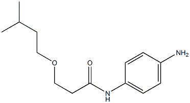 N-(4-aminophenyl)-3-(3-methylbutoxy)propanamide Structure