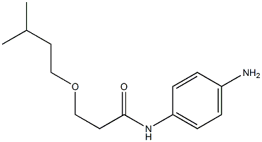 N-(4-aminophenyl)-3-(3-methylbutoxy)propanamide,,结构式