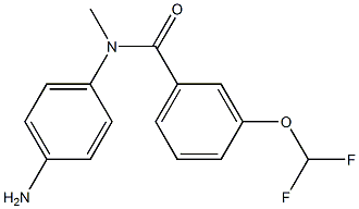 N-(4-aminophenyl)-3-(difluoromethoxy)-N-methylbenzamide Structure