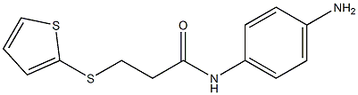 N-(4-aminophenyl)-3-(thiophen-2-ylsulfanyl)propanamide 化学構造式