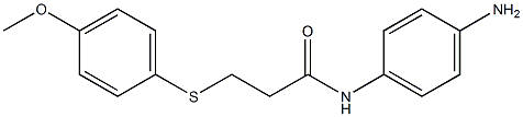 N-(4-aminophenyl)-3-[(4-methoxyphenyl)sulfanyl]propanamide Structure