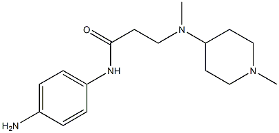N-(4-aminophenyl)-3-[methyl(1-methylpiperidin-4-yl)amino]propanamide Structure
