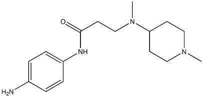 N-(4-aminophenyl)-3-[methyl(1-methylpiperidin-4-yl)amino]propanamide|