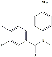 N-(4-aminophenyl)-3-fluoro-N,4-dimethylbenzamide Struktur