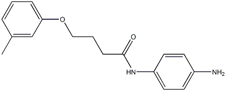 N-(4-aminophenyl)-4-(3-methylphenoxy)butanamide Struktur
