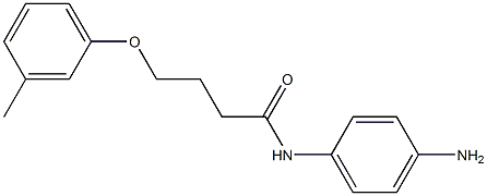 N-(4-aminophenyl)-4-(3-methylphenoxy)butanamide,,结构式