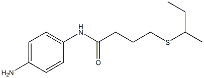 N-(4-aminophenyl)-4-(butan-2-ylsulfanyl)butanamide Structure