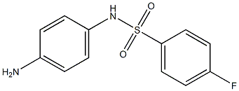 N-(4-aminophenyl)-4-fluorobenzene-1-sulfonamide 化学構造式