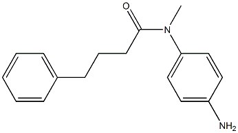 N-(4-aminophenyl)-N-methyl-4-phenylbutanamide 化学構造式