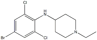 N-(4-bromo-2,6-dichlorophenyl)-1-ethylpiperidin-4-amine Structure