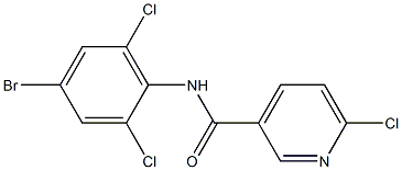 N-(4-bromo-2,6-dichlorophenyl)-6-chloropyridine-3-carboxamide Structure