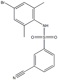 N-(4-bromo-2,6-dimethylphenyl)-3-cyanobenzene-1-sulfonamide