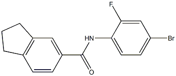 N-(4-bromo-2-fluorophenyl)indane-5-carboxamide|