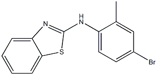 N-(4-bromo-2-methylphenyl)-1,3-benzothiazol-2-amine Structure