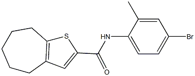 N-(4-bromo-2-methylphenyl)-4H,5H,6H,7H,8H-cyclohepta[b]thiophene-2-carboxamide|