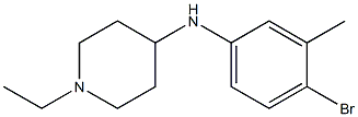 N-(4-bromo-3-methylphenyl)-1-ethylpiperidin-4-amine Structure