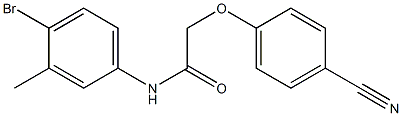  N-(4-bromo-3-methylphenyl)-2-(4-cyanophenoxy)acetamide