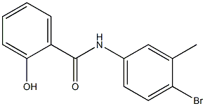 N-(4-bromo-3-methylphenyl)-2-hydroxybenzamide,,结构式