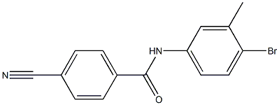 N-(4-bromo-3-methylphenyl)-4-cyanobenzamide Structure