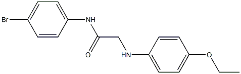 N-(4-bromophenyl)-2-[(4-ethoxyphenyl)amino]acetamide Struktur
