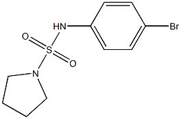 N-(4-bromophenyl)pyrrolidine-1-sulfonamide 结构式