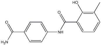 N-(4-carbamoylphenyl)-2-hydroxy-3-methylbenzamide