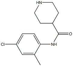 N-(4-chloro-2-methylphenyl)piperidine-4-carboxamide Structure