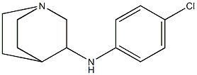 N-(4-chlorophenyl)-1-azabicyclo[2.2.2]octan-3-amine Structure