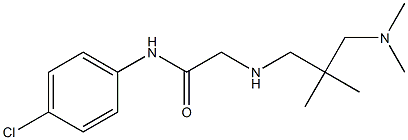 N-(4-chlorophenyl)-2-({2-[(dimethylamino)methyl]-2-methylpropyl}amino)acetamide Structure