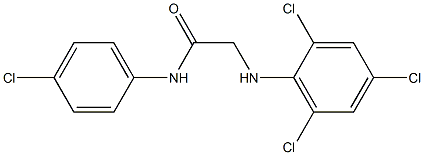 N-(4-chlorophenyl)-2-[(2,4,6-trichlorophenyl)amino]acetamide