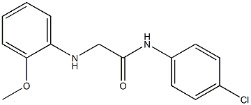 N-(4-chlorophenyl)-2-[(2-methoxyphenyl)amino]acetamide Structure