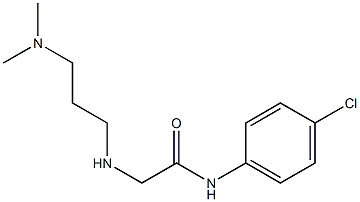 N-(4-chlorophenyl)-2-{[3-(dimethylamino)propyl]amino}acetamide Structure