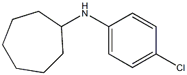 N-(4-chlorophenyl)cycloheptanamine Structure