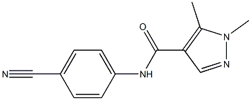 N-(4-cyanophenyl)-1,5-dimethyl-1H-pyrazole-4-carboxamide Structure