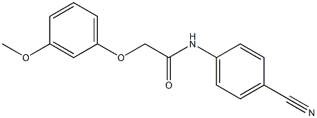 N-(4-cyanophenyl)-2-(3-methoxyphenoxy)acetamide Structure