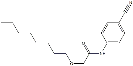 N-(4-cyanophenyl)-2-(octyloxy)acetamide Struktur