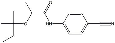 N-(4-cyanophenyl)-2-[(2-methylbutan-2-yl)oxy]propanamide,,结构式