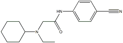 N-(4-cyanophenyl)-2-[cyclohexyl(ethyl)amino]acetamide 结构式