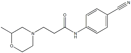 N-(4-cyanophenyl)-3-(2-methylmorpholin-4-yl)propanamide