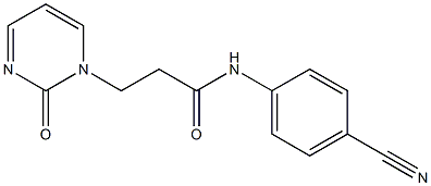  N-(4-cyanophenyl)-3-(2-oxo-1,2-dihydropyrimidin-1-yl)propanamide