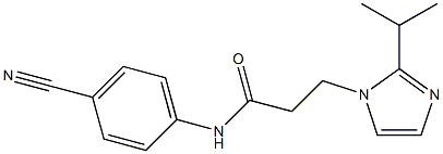 N-(4-cyanophenyl)-3-[2-(propan-2-yl)-1H-imidazol-1-yl]propanamide Structure