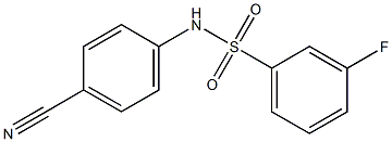 N-(4-cyanophenyl)-3-fluorobenzenesulfonamide Structure