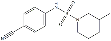 N-(4-cyanophenyl)-3-methylpiperidine-1-sulfonamide Struktur