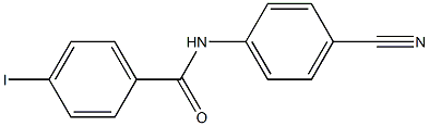 N-(4-cyanophenyl)-4-iodobenzamide 结构式