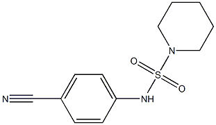 N-(4-cyanophenyl)piperidine-1-sulfonamide Struktur