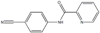 N-(4-cyanophenyl)pyridine-2-carboxamide Struktur