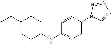 N-(4-ethylcyclohexyl)-4-(1H-1,2,3,4-tetrazol-1-yl)aniline 结构式